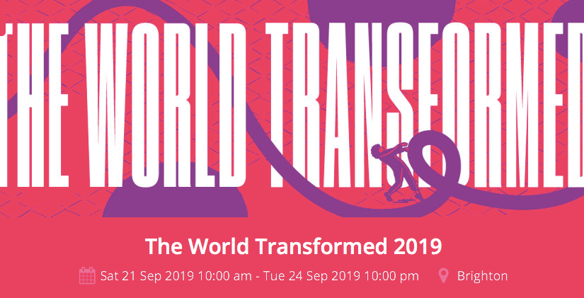 Momentum “The World Transformed” Policy Lab on Capitalism and Mental Health – Saturday 21st Sept 3.00-5.30 in Brighton